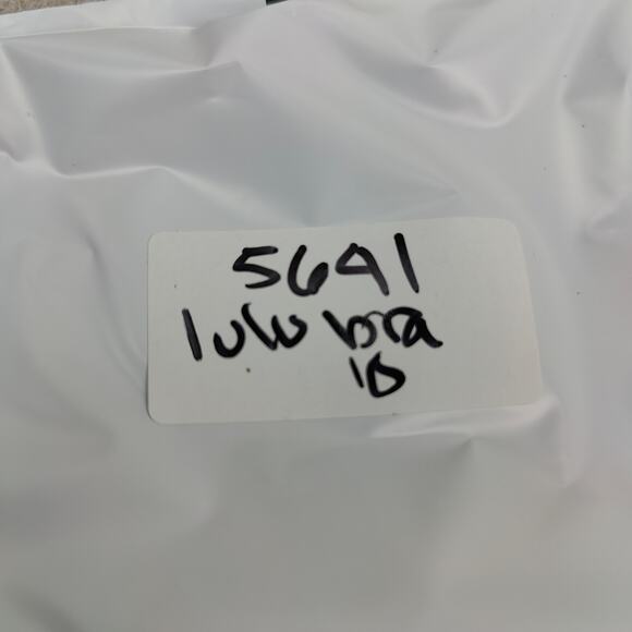 Lululemon Break Free Bra Nulux Sports Bra Womens 10 Blue Racerback Mesh - Picture 7 of 7